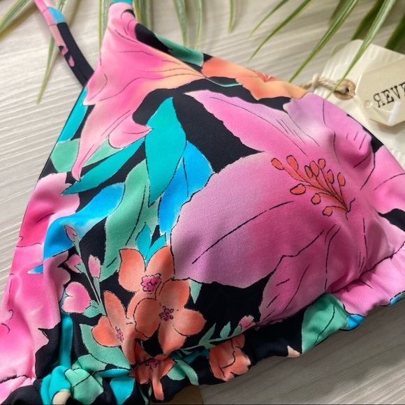 Billabong 🌺 Floral Reversible Sliding Tri | Lowrider Bikini Bottom 👙🏄🏼‍♀️🍍 - Picture 4 of 16